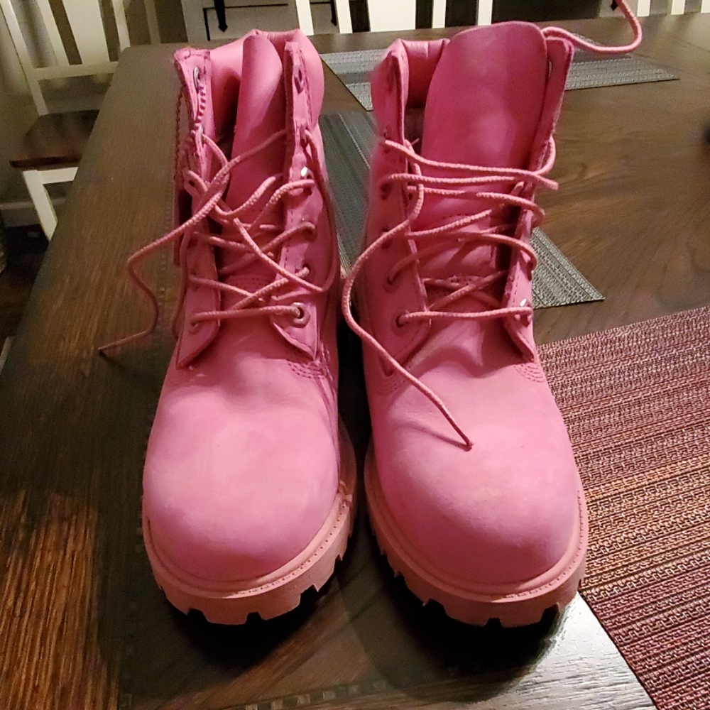 Pink Timberland Boots